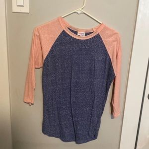 Lularoe baseball style shirt